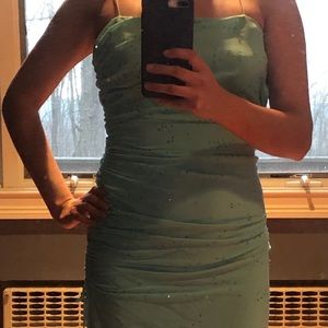 Knee length a symmetric dress